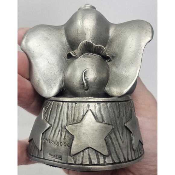 Disney Dumbo Limited Edition Pewter Clock Figure Quartz #412/5000 Malaysia WORKS - Picture 8 of 16